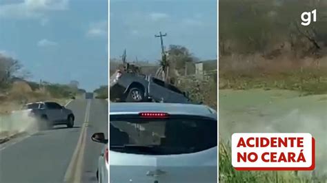 Padre cochila perde controle de veículo e cai em lago no Ceará vídeo