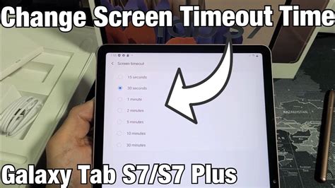 Change Screen Timeout Time On Galaxy Tab S Or S Plus Youtube