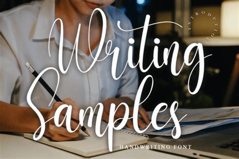 writing samples font font canyon