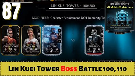 Mk Mobile Lin Kuei Tower Boss Battles And Gameplay Rewards