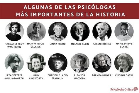 12 Mujeres Psicólogas Más Importantes De La Historia Conoce Las