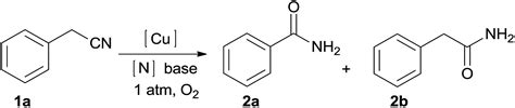 Cu Catalyzed Aerobic Oxidative Ccn Bond Cleavage Of Benzyl Cyanide For