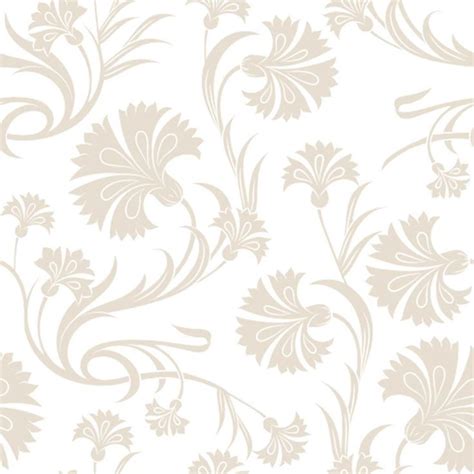 Papel De Parede Autocolante Arabesco Floral BRanco 550163053 Arabesco