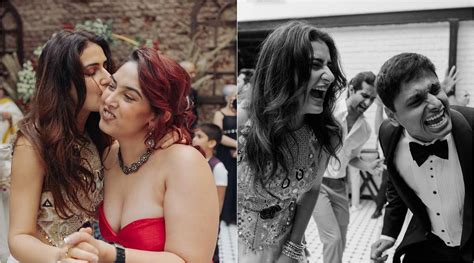 Fatima Sana Shaikh Kisses Ira Khan Dances With Nupur Shikhare At Their