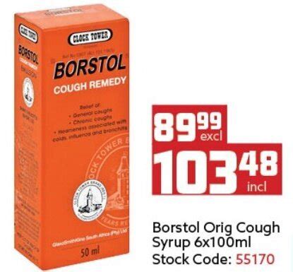 Borstol Orig Cough Syrup Ml Offer At Africa Cash And Carry