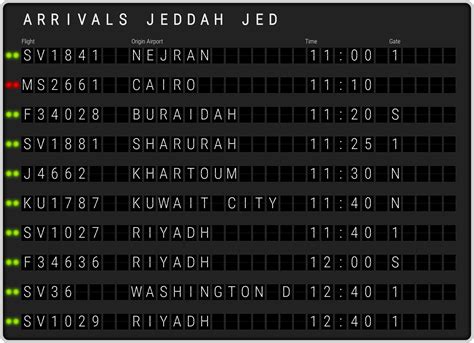 Jeddah King Abdulaziz Airport [JED] Arrivals & Flight Schedules