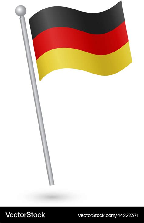 Germany flag Royalty Free Vector Image - VectorStock