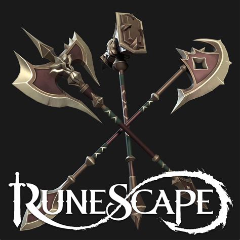 Artstation Runescape Weapons Set