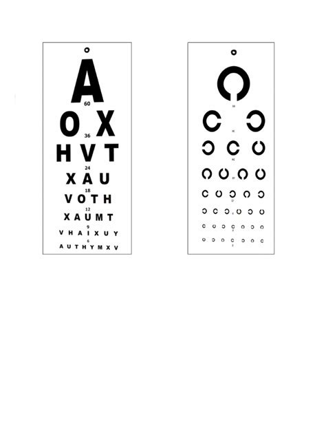 eye test chart