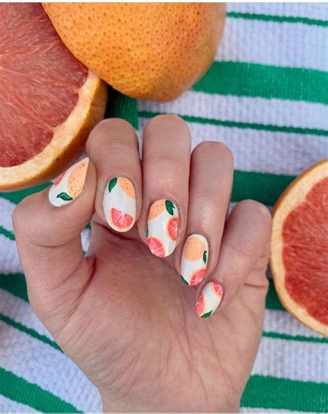 Dainty Fruit Nails Perfect For Summer The Glossychic Nails