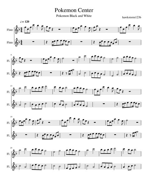 Pokemon Center Sheet Music For Flute Download Free In Pdf Or Midi