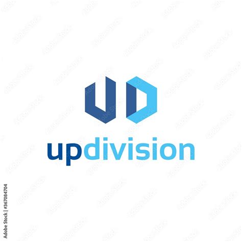 ud letter logo design stock vector adobe stock