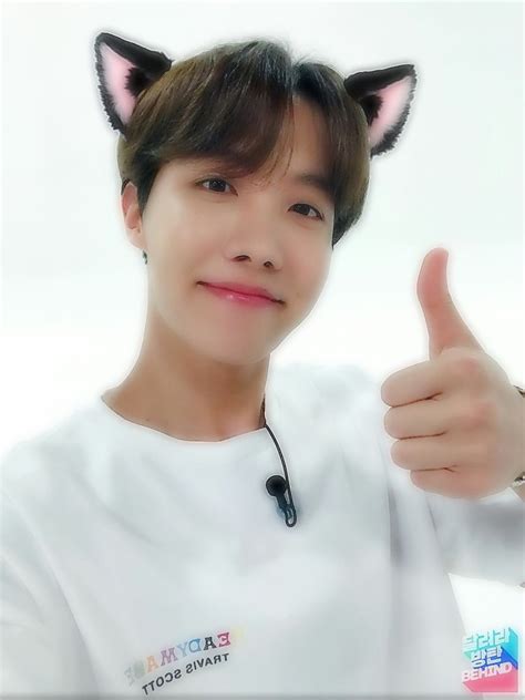 Catboy Hoseok My Edit On We Heart It Bts Lockscreen Aesthetic