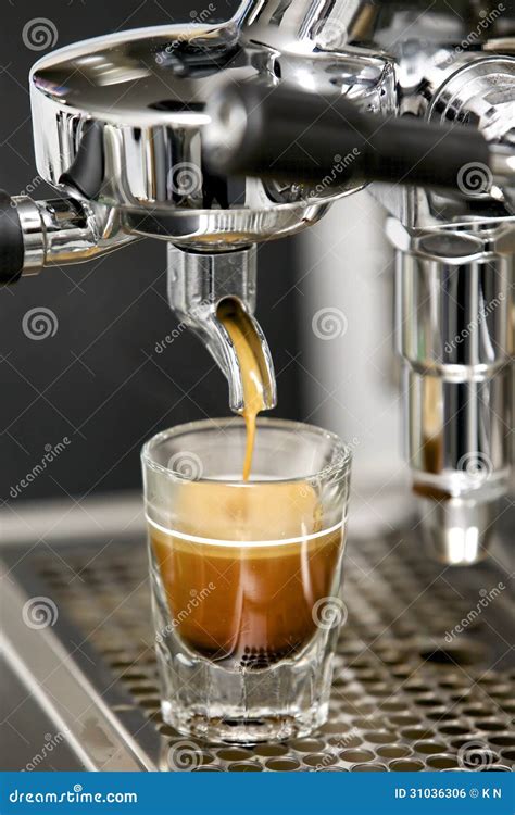 Hot Espresso Shot With Crema In A Clear Glass Royalty-Free Stock Image | CartoonDealer.com ...