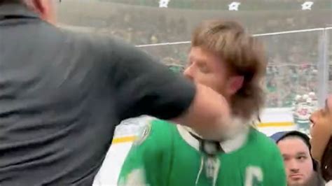 Nhl Clash Marred By Ugly Brawl In Stands As Fan Sent Tumbling By