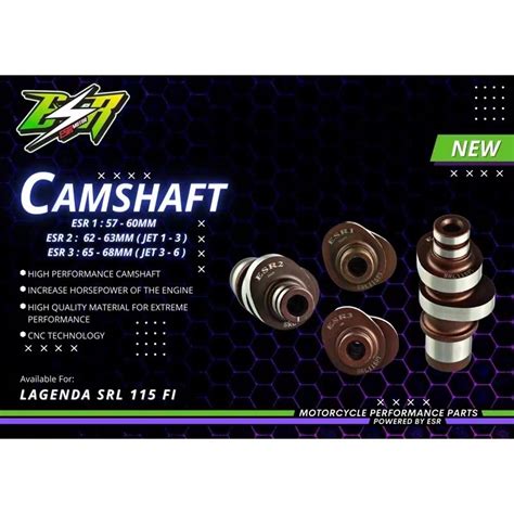 Esr Racing Camshaft Cam Shaft Performance Srl Fi Lagenda Fuel