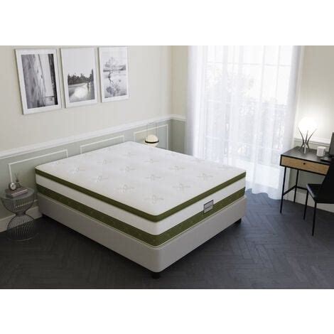 Matelas Hybride Bamboo X Cm Ressorts Ensach S Et M Moire De