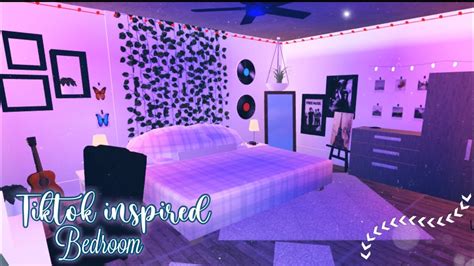 Bloxburg Trendy Tiktok Inspired Bedroom Speed Build Youtube