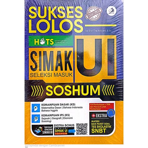 Jual Sukses Lolos Simak Ui Soshum Kpi Uranus Ngagel Shopee Indonesia