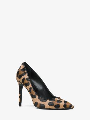 Gretel Leopard Calf Hair Pump Michael Kors