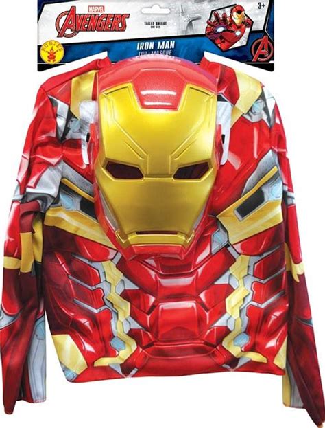 Déguisement Marvel Iron Man Top Et Masque Accessoire De Déguisement