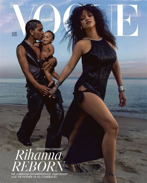 Rihanna Covers British Vogue With Son And A AP Rocky