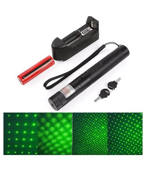 Mw Rechargeable Green Laser Pointer Pen Bright Mile Battery