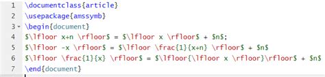 Latex Math Floor Function - Carpet Vidalondon