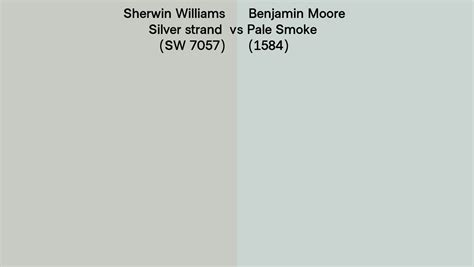 Sherwin Williams Silver Strand Sw 7057 Vs Benjamin Moore Pale Smoke