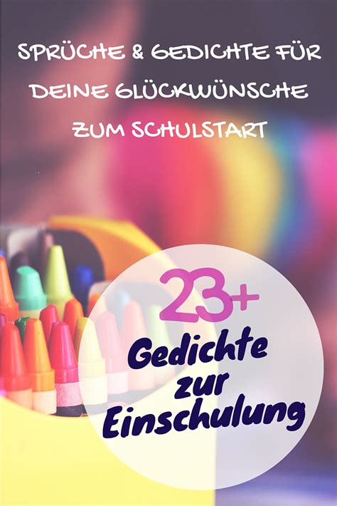 Spr Che Zur Einschulung Gl Ckw Nsche Gedichte Zum Schulanfang