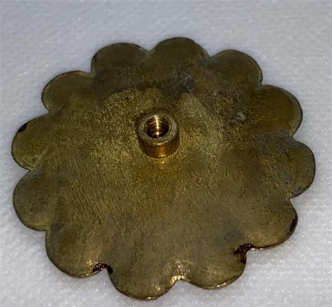 S Brass Flower French Provincial Mid Century Modern Cabinet Knob