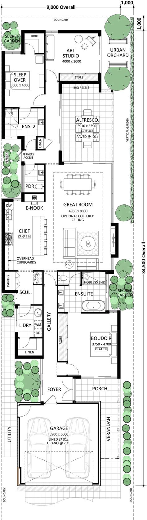 Modern Home Designs Perth Residential Attitudes Narrow House Plans