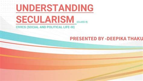 UNDERSTANDING SECULARISM