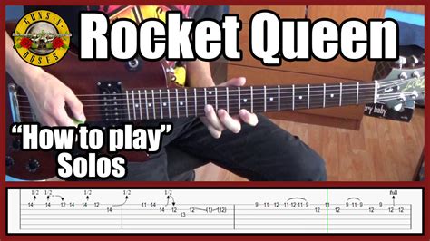 Guns N Roses Rocket Queen SOLOS Lesson Acordes Chordify