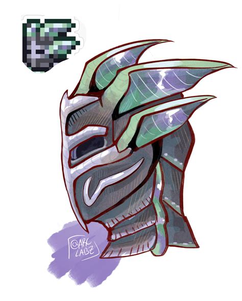 Titanium Helmet In My Style Art By Me Rterraria