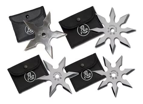 Set 4 Estrellas Ninja Shuriken Kohga