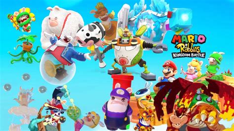 Mario Rabbids Kingdom Battle All Bosses Youtube