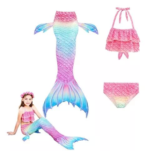 Bañador Sirenita Bikini Sirena Cola Niña en venta en Canton China por
