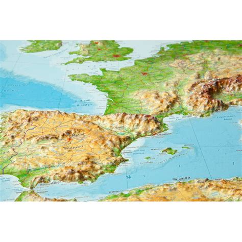 Georelief Kontinent Karte Europa X D Reliefkarte