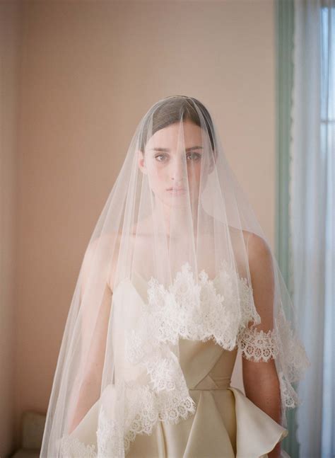Lace veils, bridal french lace veils, lace trimmed wedding veils