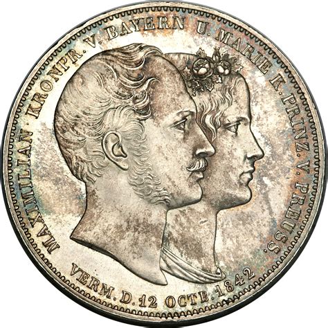 2 Thaler 3½ Gulden Ludwig I Marriage German states Numista