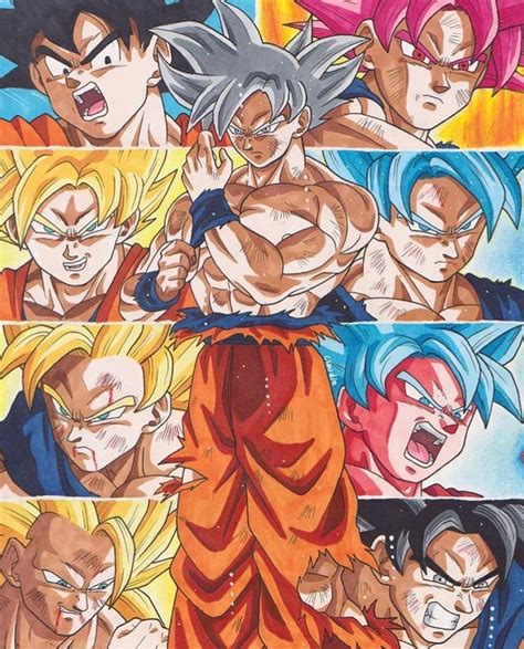 Ver Imagenes De Goku En Todas Sus Fases Imagenes De Goku Dragon Ball