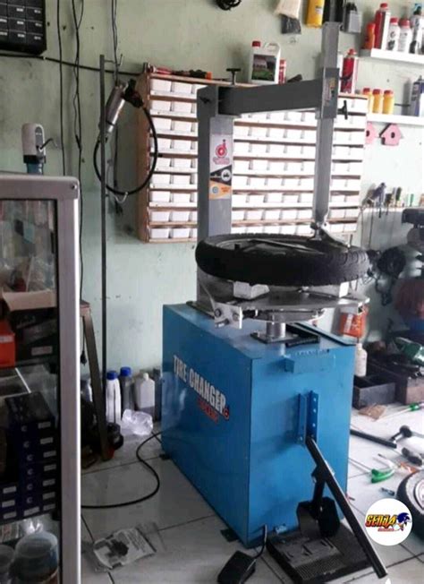 Tyre Changer Mesin Buka Ban Semi Otomatis Alat Congkel Bonus Press Ban