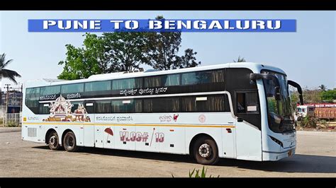 KSRTC Pune To Bangalore Ambaari Dream Class Volvo AC Sleeper Travel