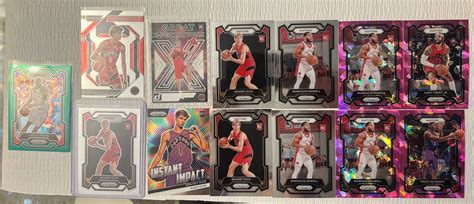 13 Card Lot 2023 24 Prizm Gradey Dick Toronto Raptors Rc Markquis