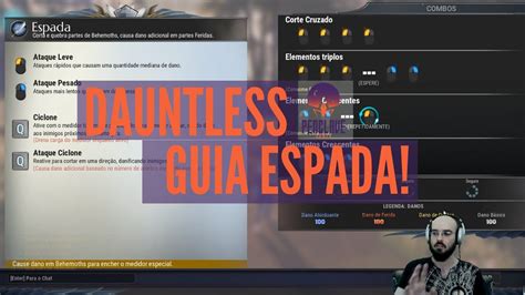 Espada Dauntless Guia Das Armas Youtube