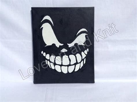 Canvas Acrylic Painting Skull Original Painting Gothic - Etsy