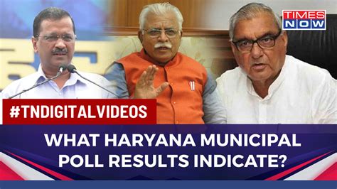 Haryana Municipal Polls Bjp Scores Big Aap Opens Account What Does