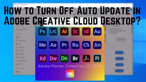 How To Turn Off Auto Update In Adobe Creative Cloud Desktop Youtube