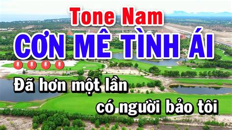 Karaoke Cơn Mê Tình Ái Tone Nam Nhạc Sống Hiếu Trình Organ YouTube